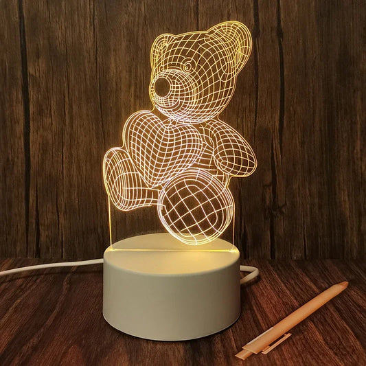 Creative 3D LED Table Lamp