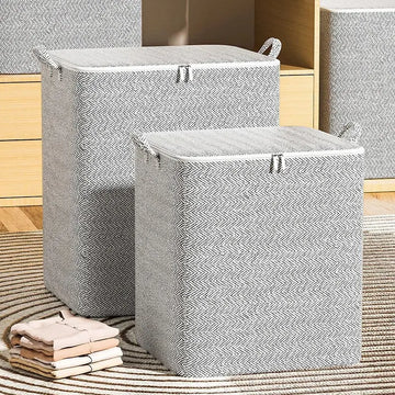 Household Large Capacity Storage Bag Non-woven Material, Closet Wardrobe Organizer Can Be Used For Quilt Clothing, Toys